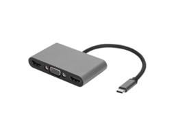 Aetheria estação de Docking Type c 5 em 1 com Hdmi 4k, Vga 1080p, Pd 87w e Usb para Laptop