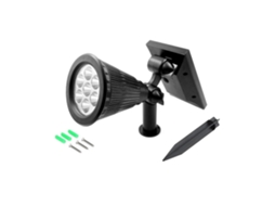 Projetor Solar Ip65 Rotativo 7 Led | S/MARCA