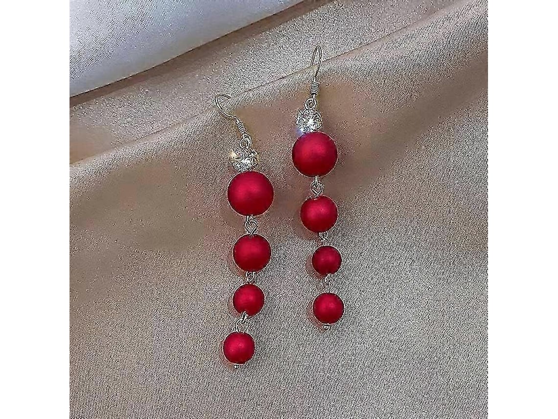 Brincos De Natal Vermelhos, Para Mulheres