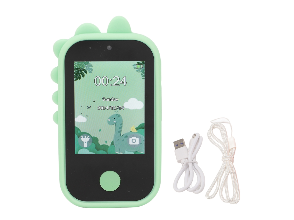 Câmera digital 1080p para crianças com reprodutor de música MP3 e telefone infantil.