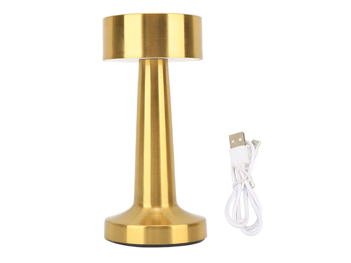 Lâmpada de Mesa Led Portátil Sem Fio com Sensor de Toque 3 Níveis de Brilho Recarregável