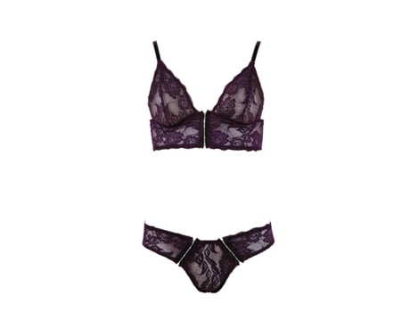 Conjunto de Lingerie Wanda COTTELLI COLLECTION (L - Preto)