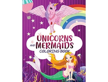Livro Mermaid Unicorn Colouring de Harper Hall (Inglês)