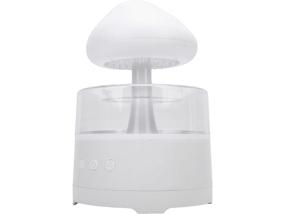 Umidificador Cloud Rain Para Quartos Com Sons Relaxantes De Chuva, 7 Luzes Led Ajustáveis