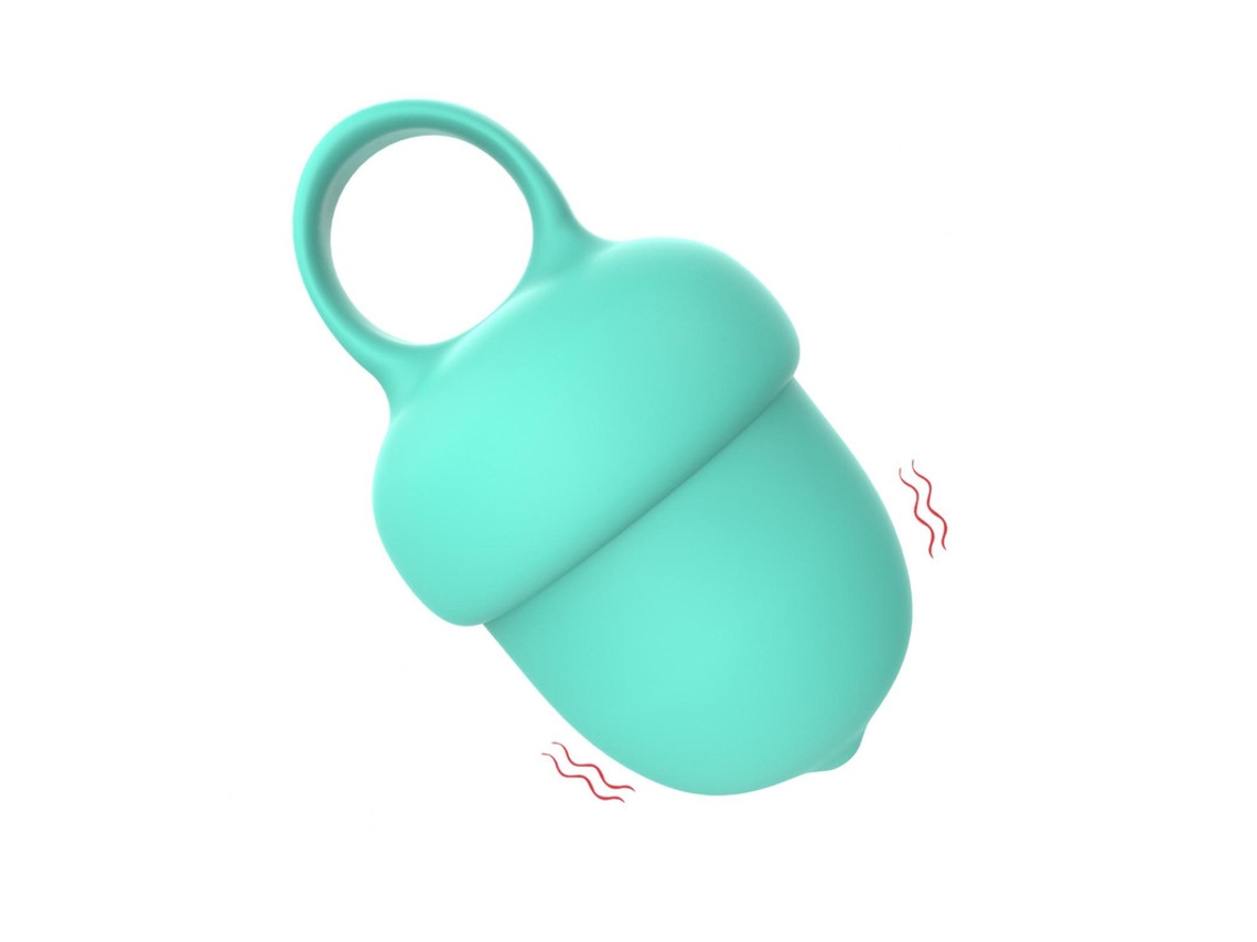 Vibrador de Massagem de Silicone À Prova D'Água de 10 Frequências Verde YIZHOOD