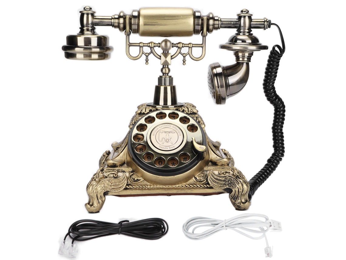Telefone de Mesa Rotativo Vintage Europeu LAXISCREED