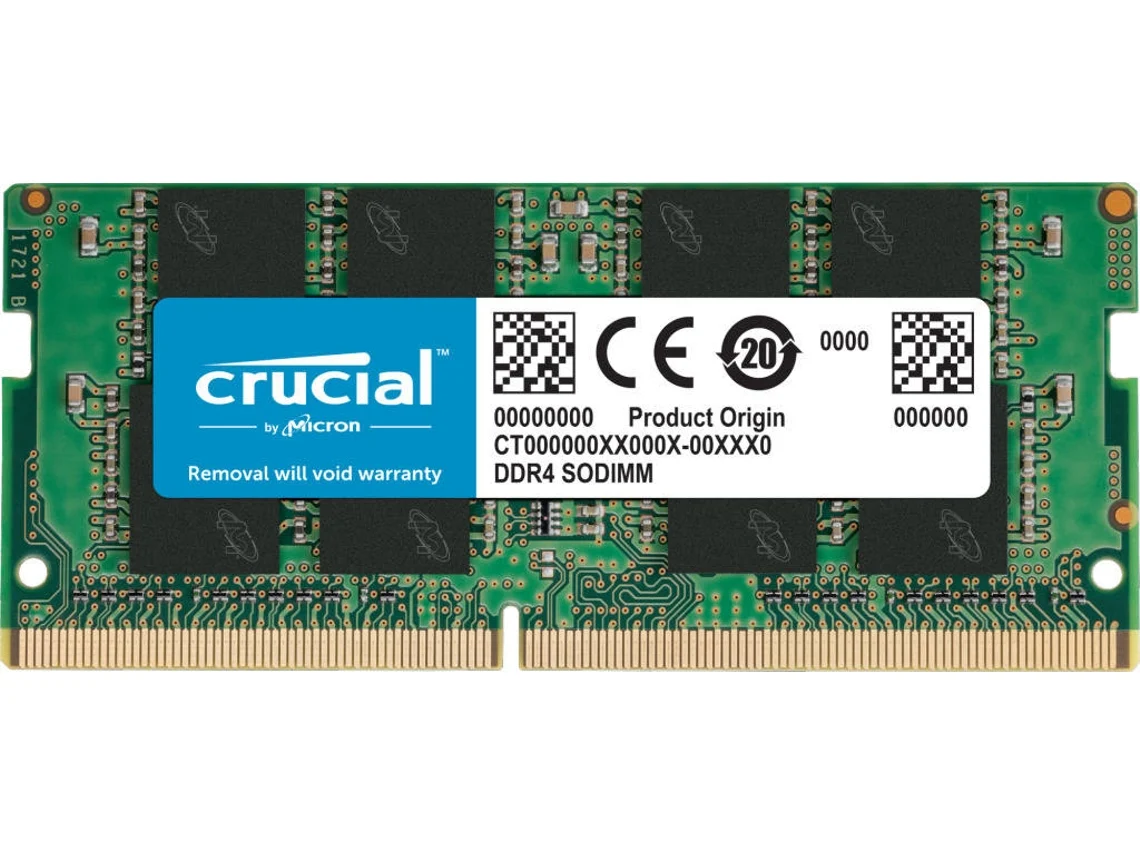 Memória RAM DDR4 CRUCIAL CT16G4SFRA266 (1 x 16 GB - 2666 MHz - CL 19)