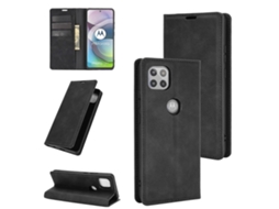 Capa De Couro Com Fixação Magnética, Estilo Retrô, Para Motorola Moto G 5g, Com Suporte, Compartimentos Para Cartões E Carteira.
