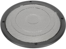 Caixa De Proteção Em Plástico Resistente Com Tela, Na Cor Preta, Para Subwoofer De 8 Polegadas.