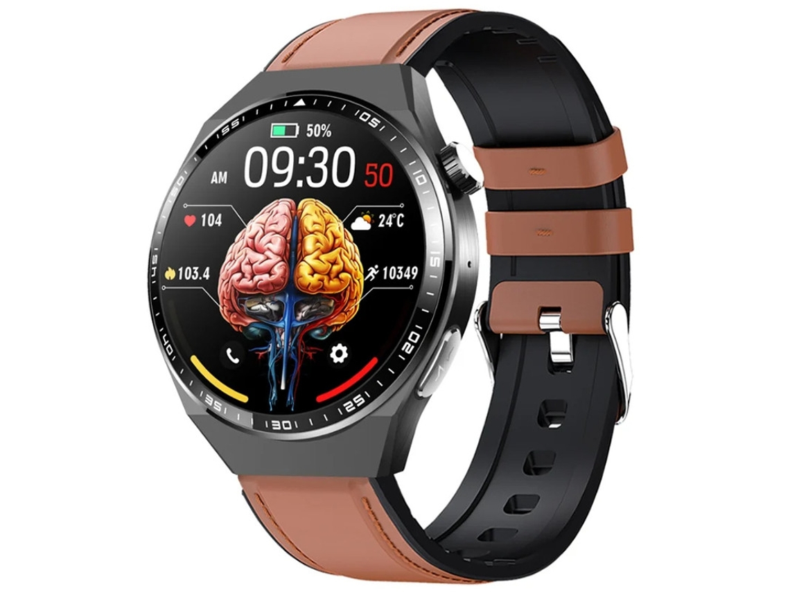Smartwatch com chamada Bluetooth, monitoramento não invasivo de açúcar no sangue, alerta de ECG SOS, contador de passes e rastreamento esportivo Bestvite