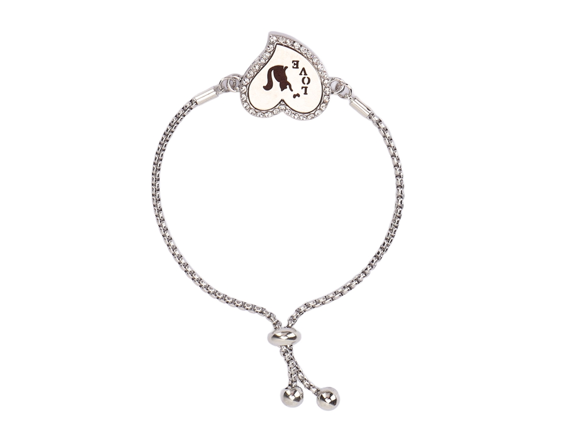 Pulseira Difusora De Aromaterapia Para Mulheres Com Design De Gato Ajustável Em Aço Inoxidável