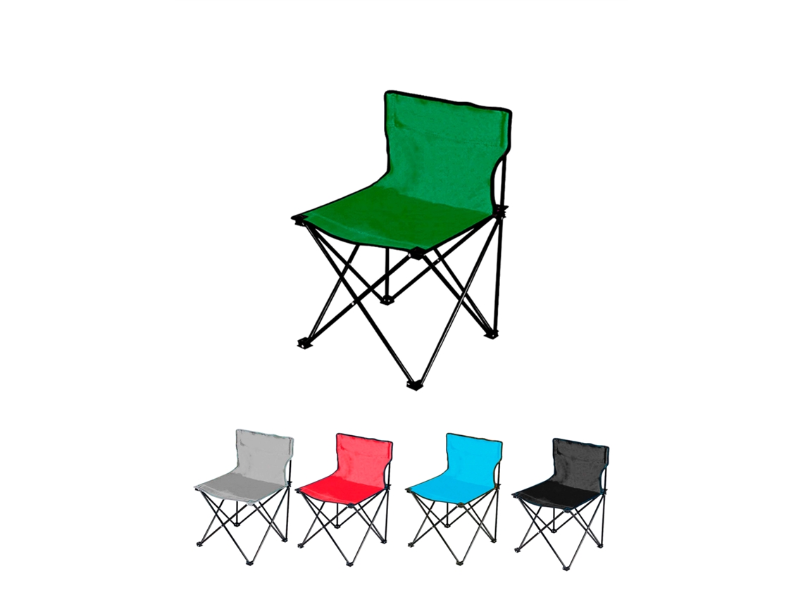 Jardin202 - Silla Plegable De Camping Ligera Sin Reposabrazo | Silla De Exterior Ideal Para Acampada, Picnic O Pesca Verde |  (verde)