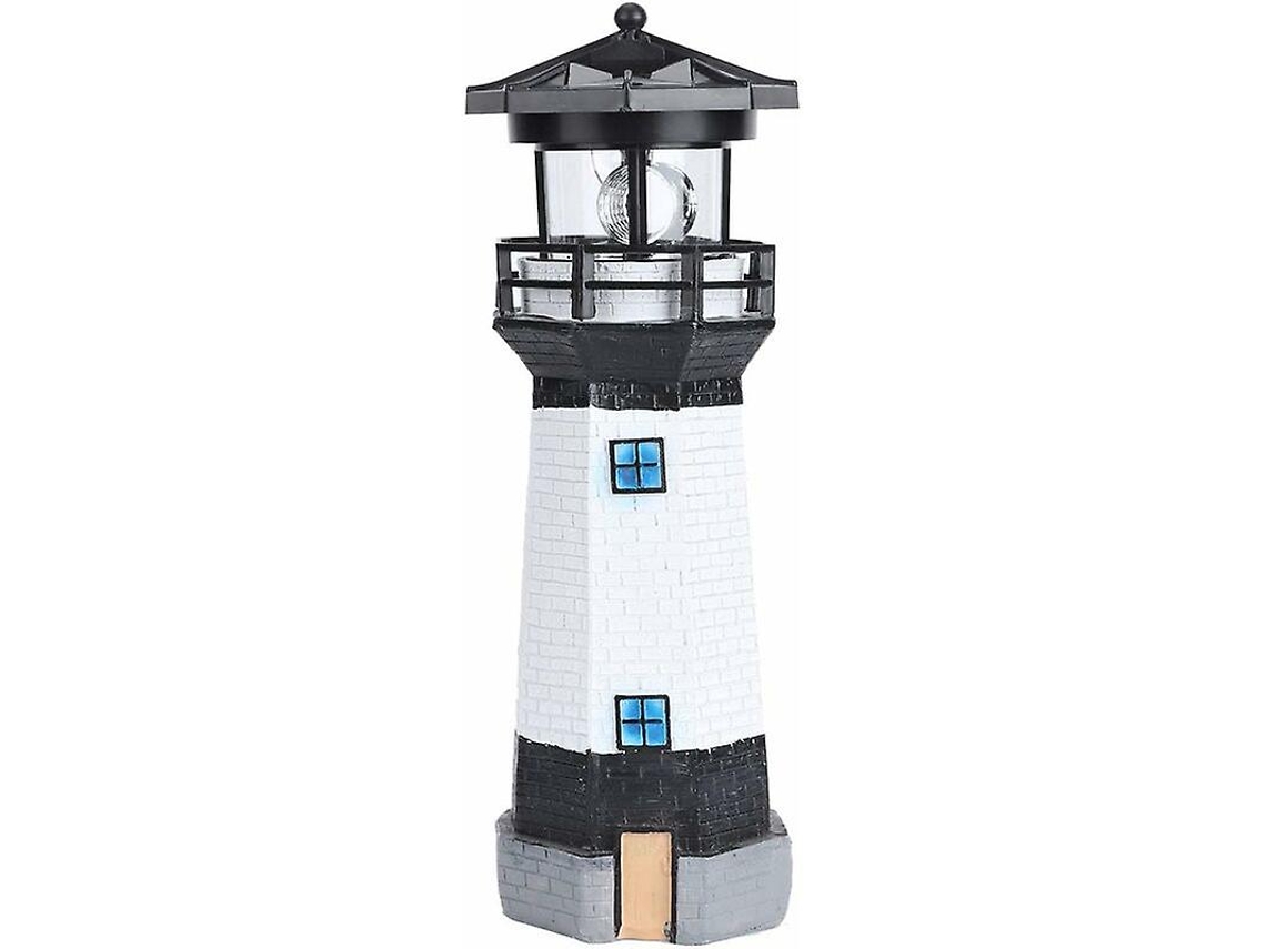Luminária solar giratória de LED para jardim, lâmpada decorativa para paisagismo, luz solar externa para decoração de jardim Brilvibera (preta)
