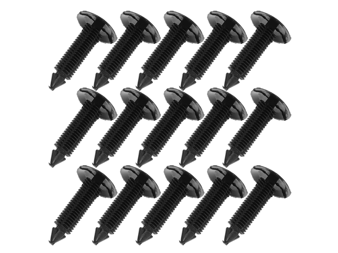 Kit Com 100 Clipes De Fixação De Acabamento Em Plástico Impermeável.