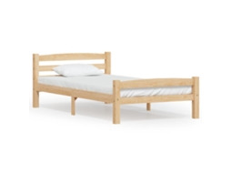Bed Frame, Bed Frames Vidaxl Marrom Madeira De Pinho (100 X 200 Cm)
