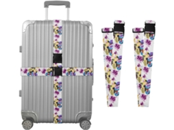 Conjunto De 2 Cintas Bagagem Personalizadas Monster Truck Splash Para Malas Com Fivelas Ajuste