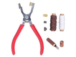 Ferramentas de Aço Inoxidável para Trabalhos em Couro, Alicates, Agulhas, Linhas, Kit Durável e Versátil para Trabalhos Manuais em Couro. AQUAFORGE