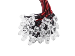 50 peças 12 V DC 10 mm Diodos LED multicoloridos de piscamento lento pré-cabeados (12)