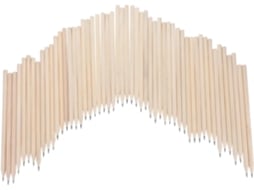 Pacote com 50 Lápis de Madeira Natural Pré afiados de 17 em Madeira, 6 Cm, para Escritório CHABERLU