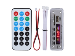 Módulo De Decodificação Bluetooth 5.0 Sdm01bt U-dx Mp3 Fm Ape Flac Tela 4 Cores Prata