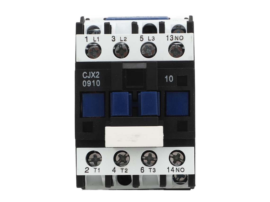 Contator Elétrico Trifásico CJX2 0910 9a 220v Ca com Base Din Rail para Motor | S/MARCA