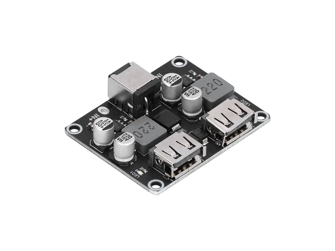 Laxiscreed Módulo De Conversão Dc Step-down Com Carregamento Rápido Qc2.0 E Qc3.0, Duas Saídas