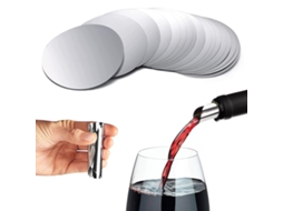 Reutilizável Vinho Derramador, Apresentação Elegante Prateada Superfície Flexível Derramar Bico Para Ocasiões Especiais E Presentes