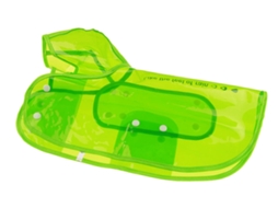Capa De Chuva Pet, Com Capuz, Em Pu, Verde