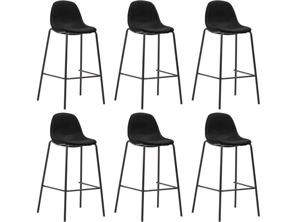 Bar Chair, Bar Chairs Vidaxl Preto Tecido (n/a)