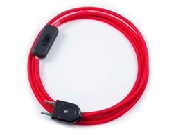 Cabo Têxtil Com Interruptor E Tomada 2X075mm 2M LEDBOX