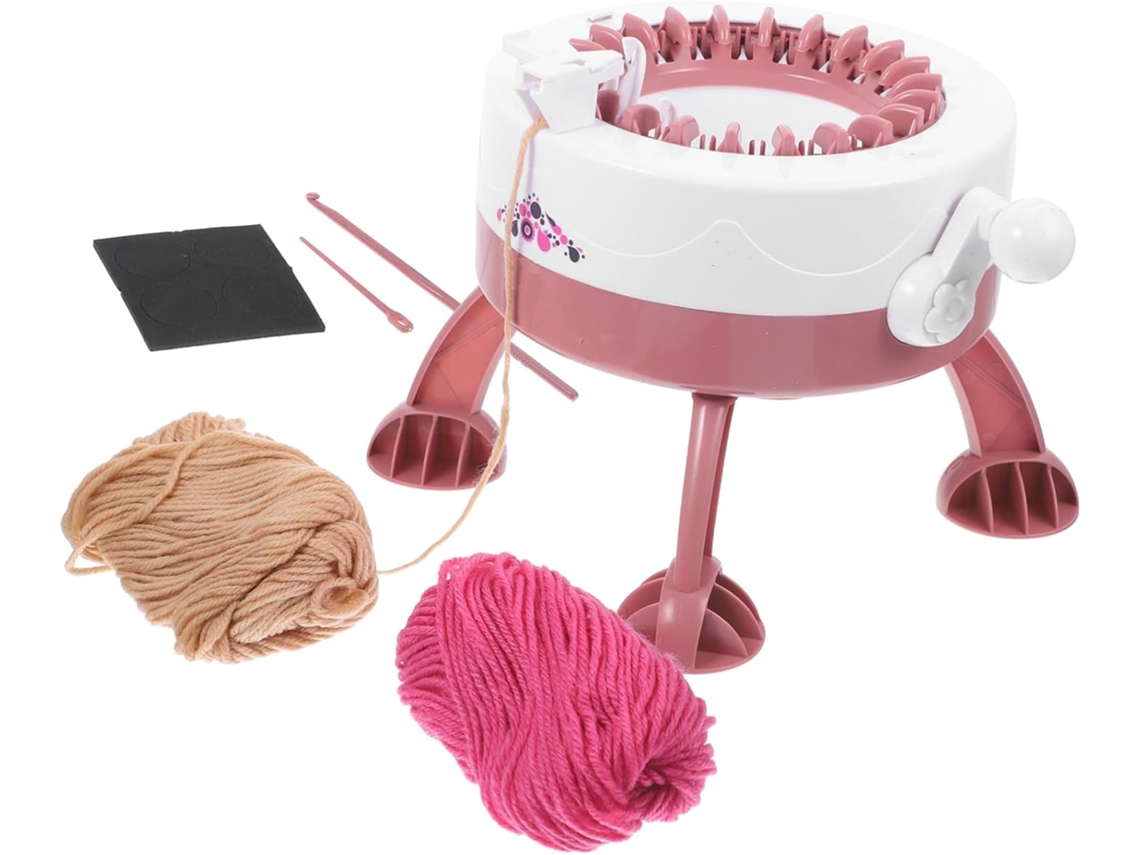 Máquina De Tricô Criativa Pinguim Para Meninos E Meninas, Rosa, Manual, Hobbies Diy