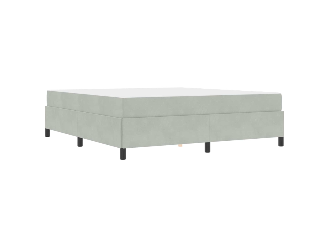 Estrutura da Cama Cinzento claro 180 X 200 Cm Tecido MAISON EXCLUSIVE