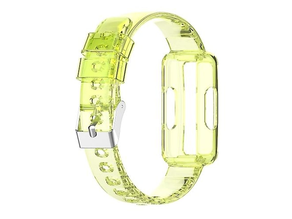 Pulseira De Silicone, Compatível Com Fitbit Ace 3, Transparente, Amarela E.