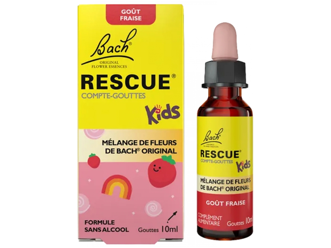 RESCUE Bach Kids Conta-Gotas Sabor Morango 10 Ml