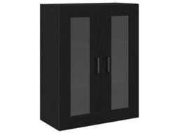Conjunto 1 Armário De Parede Vidaxl Preto Derivados De Madeira (69,5 X 34 X 90 Cm)