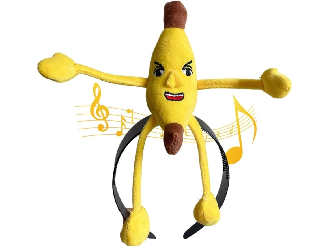Tiara de Banana Cantora Tiara de Pelúcia Fofa para Mulheres SFUSHOS