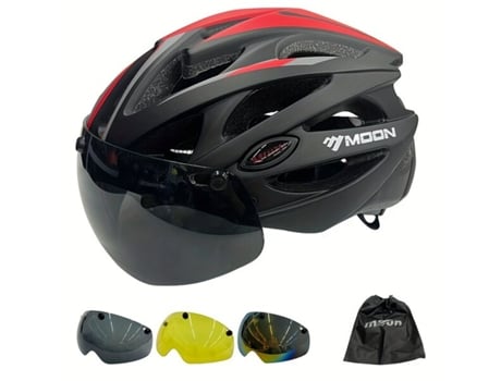 Capacete De Bicicleta Leve Com Lente Removível Punnyb Slo