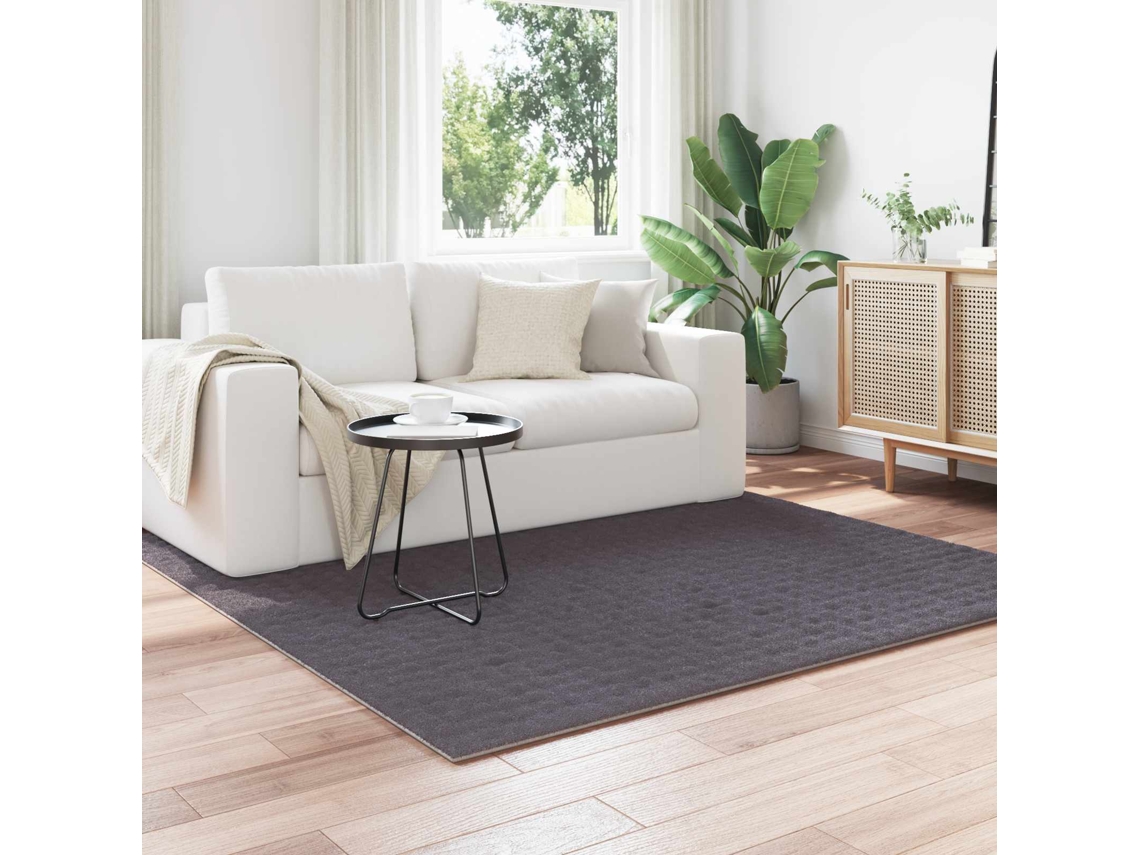 Vidaxl Tapetes De Área Quadrado Sirolo Antracite 200 X 200 Cm