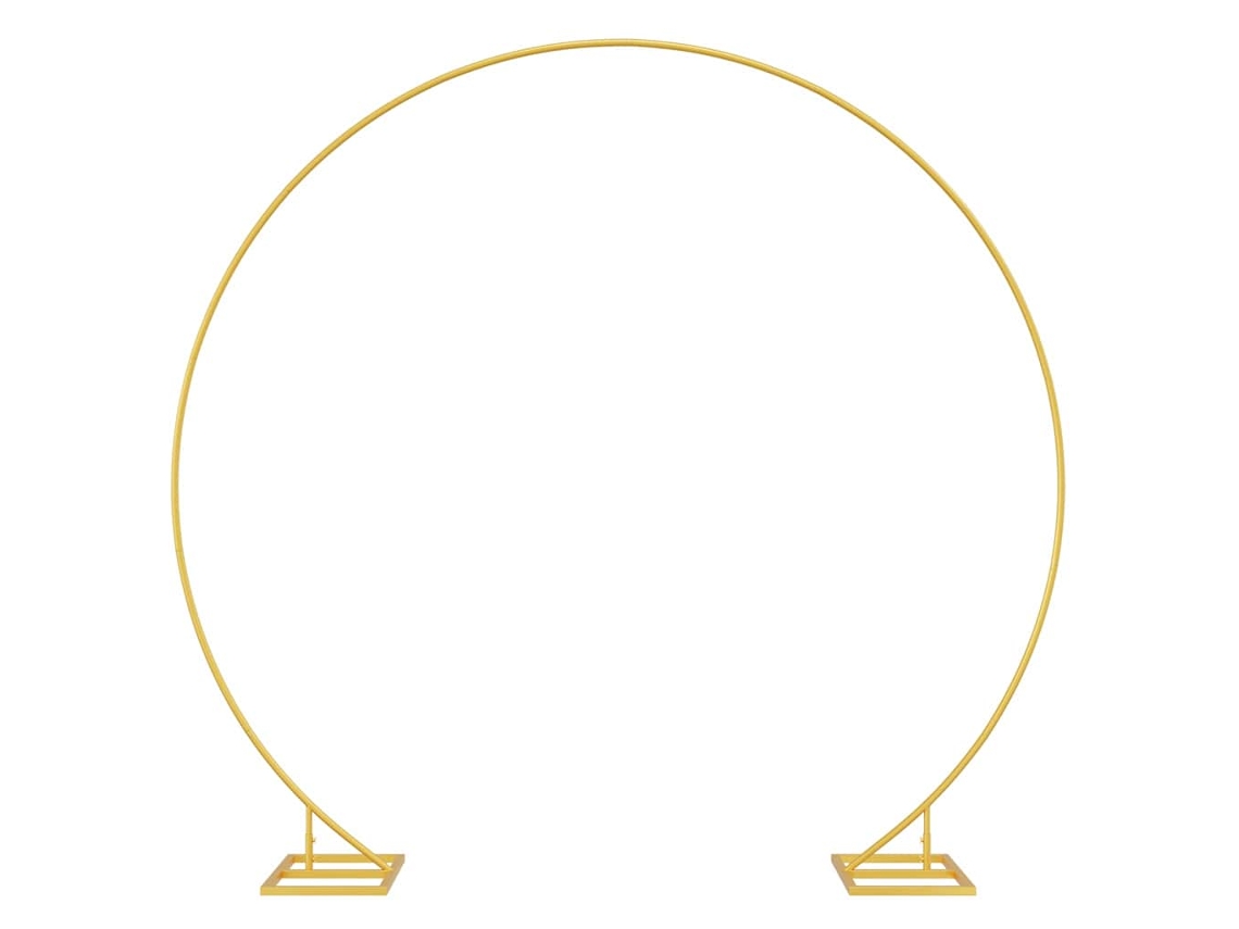 Arco De Casamento Vidaxl Dourado Aço (220 X 45 X 200 Cm)