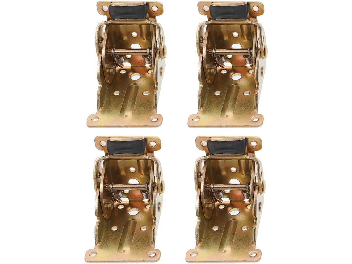 Conjunto De 4 Dobradiças Extensíveis Dobráveis Com Trava Automática Spcc Para Portas E Pés Cama
