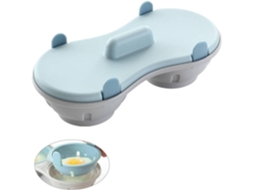 Cozedor De Ovos Para Micro, Ondas, Quebra, Ovos De Silicone Comestível Com 2 Bandejas, Compatível Com Ovos Cozidos, Utensílio De Cozinha.(azul 22* 11