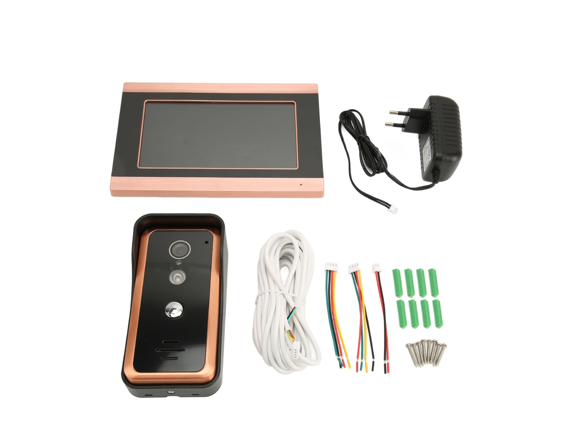 Câmera Campainha Wifi Hd 7 Polegadas Com Monitoramento Remoto