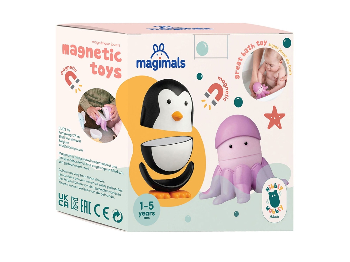 Brinquedos Magnéticos Clics, Brinquedos De Banho Magimals Sealife, Animais
