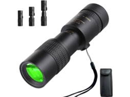 Monóculo 10, 300x40 de Última Geração para Adultos, Alta Potência, Telescópio Monocular com Zoom, Lentes Bak4 e Fmc BRILVIBERA (modelo 2025)