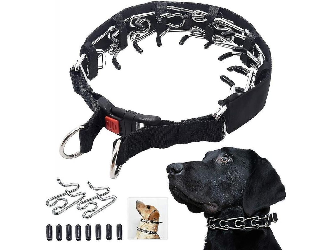 2026 collar de Treinamento para Cães com Fivela de Liberação Rápida e Protetor, Ajustável para Cães Médios e Grandes 2,5mm*35cm