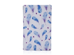 Capa protetora Feather para Amazon Fire HD 10 (com protetor de tela dobrável, design vintage)