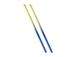 Régua de acrílico para medição, ideal para uso escolar, não para mesa, conjunto para ensino com 2 réguas coloridas.