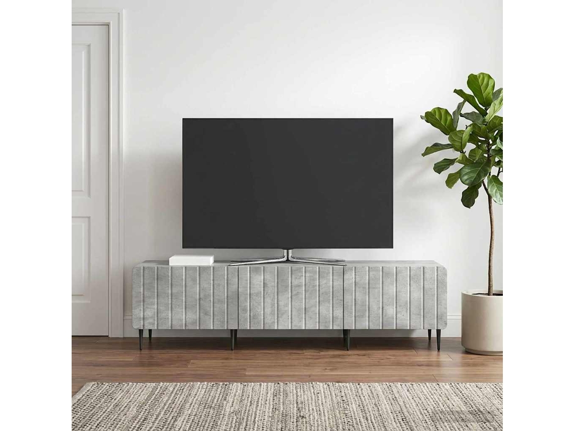 Vidaxl Gabinete Para Tv Com Gaveta Cinzento Cimento 147 X 34,5 X 32 Cm