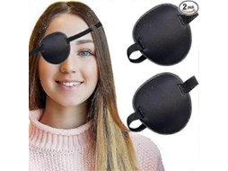 Kit com 2 Unidades de Máscara para os Olhos Macio e Ajustável para Ambliopia e Estrabismo AQUAFORGE (olho Esquerdo Ou Direito)