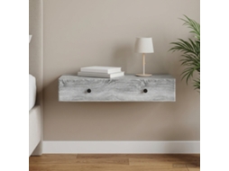 Vidaxl Mesa Lateral De Parede Sonoma Cinzento 87,5 X 34,5 X 17 Cm